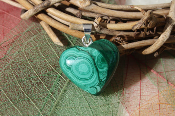 Pendentif en MALACHITE