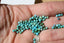 TURQUOISE perles FACETTES 3 mm