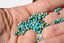 TURQUOISE perles FACETTES 3 mm