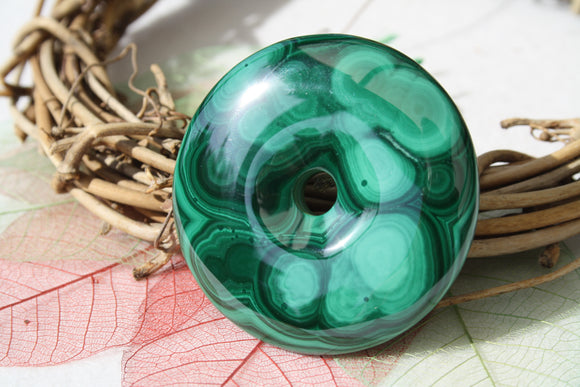 Pendentif en MALACHITE