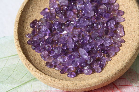 AMETHYSTE perles chips / baroques