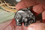 Pendentif en Obsidienne Argentée