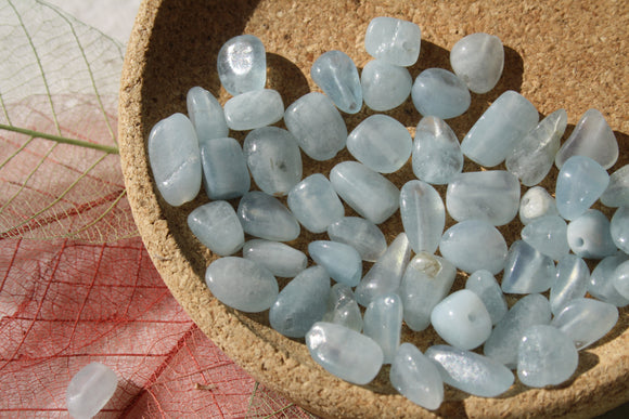 AIGUE MARINE perles nuggets / baroques