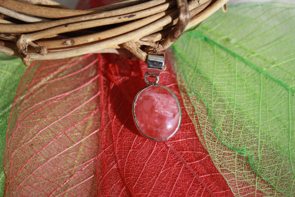 Pendentif en Rhodochrosite