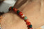 Bracelet d'automne, Agate rubanée et agate mousse