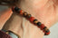 Bracelet d'automne, Agate rubanée et oeil de tigre Mat