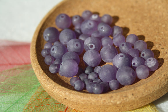 AMETHYSTE Mate perles 6 et 8 mm