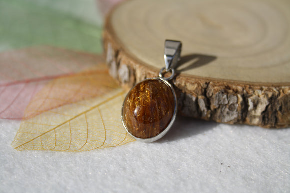 Pendentif en QUARTZ RUTILE