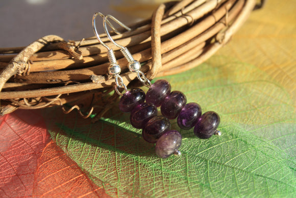 Boucles d'oreilles Améthyste