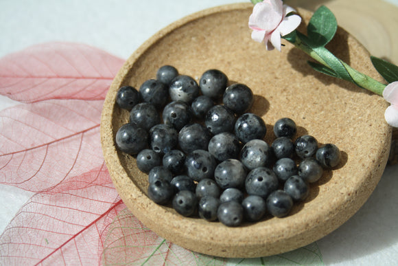 LARVIKITE perles de 6 et 8 mm