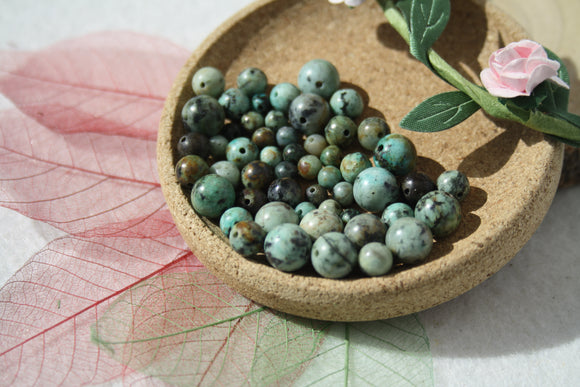 TURQUOISE AFRICAINE perles de 6 8 mm