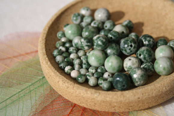 AGATE D'ARBRE perles de 4, 6 et 8 mm