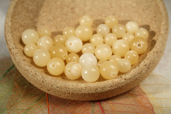 CALCITE perles de 6 et 8 mm