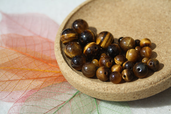 OEIL DE TIGRE perles de 4, 6, 8 et 10 mm