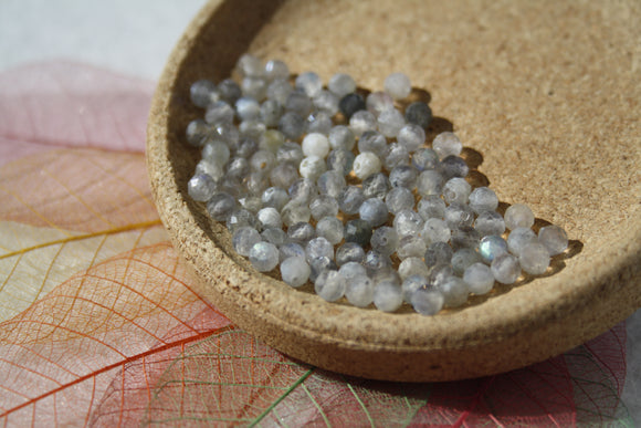 LABRADORITE facettes  4 mm