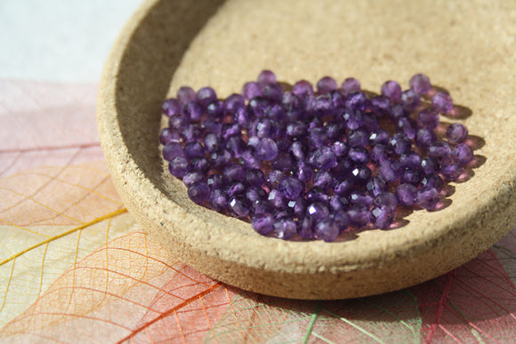 AMETHYSTE FACETTES, 4 mm