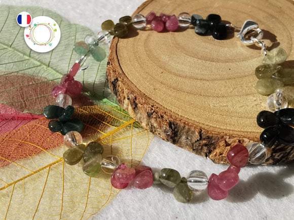 Bracelet TOURMALINE / CRISTAL DE ROCHE